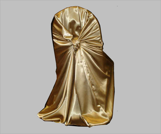 Oro satinado Universal de cubiertas de silla